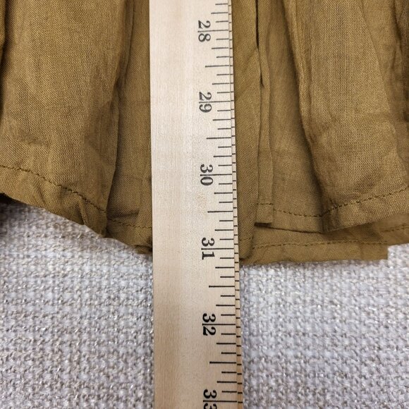 Chaudry KC Womens Bohemian Maxi Skirt Beige Cotton Blend Crochet Waist Size S - Picture 10 of 15